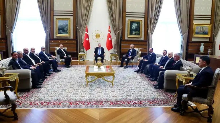 Erdoğan, Hamas Heyetini Kabul Etti